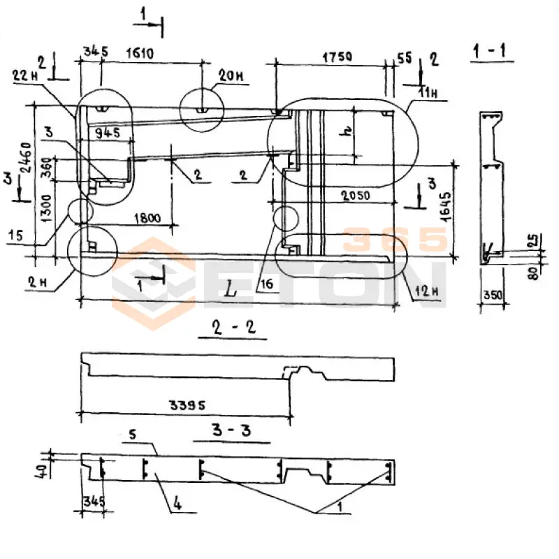 Панели парапета Серия 1.138.1-17 1НЧ 68-25-35-50 л-8,6 (1.138.1-17)