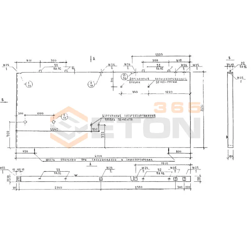 Панели внутренних стен Альбом 3РС 31-11 3В 2-2 (Альбом 3РС 31-11)
