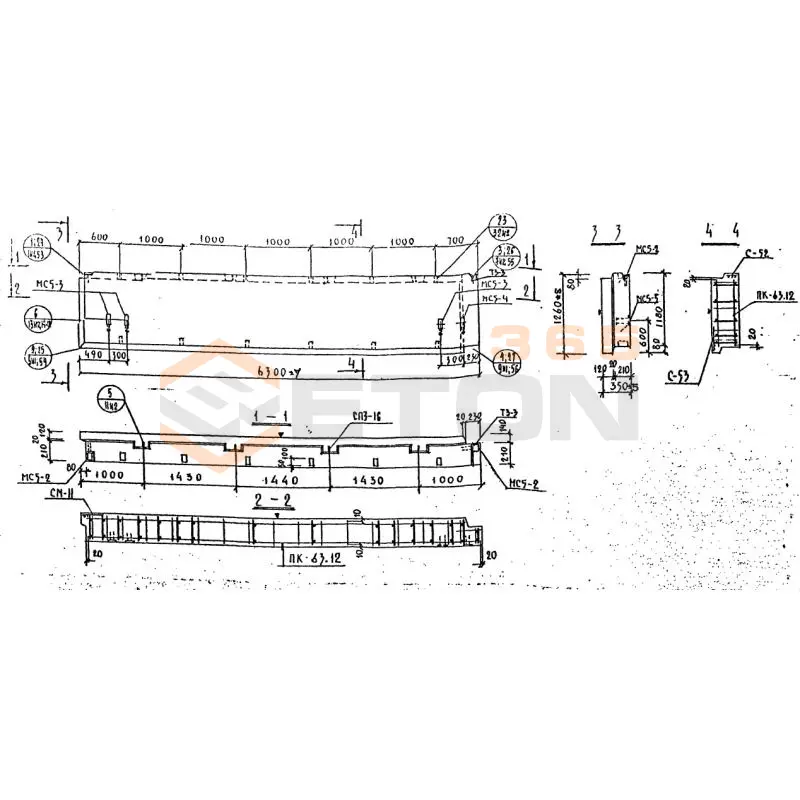 Панели наружных стен Серия 1.232 КЛ-2 НР 2-63-12-35 (1.232 КЛ-2)