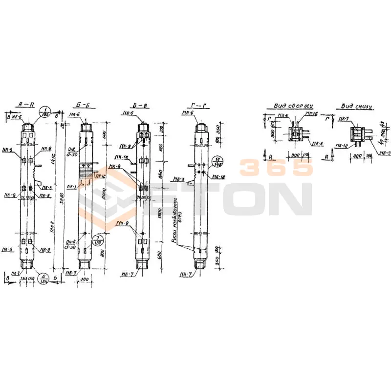 Колонны Серия ИИС 04-2 СКН 2-20-33-3 а (ИИС 04-2)