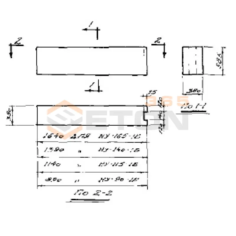 Блоки наружные угловые Серия СТ 02-01 НУ 115-1 Б (СТ 02-01)