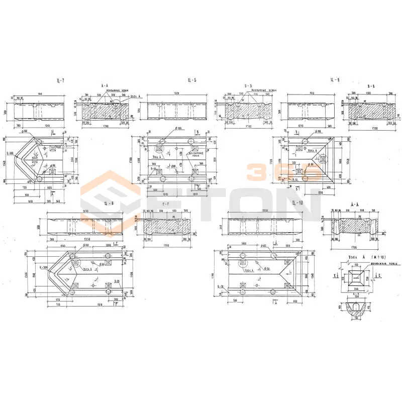 Блоки цоколя Серия 3.503-23 Ц 8