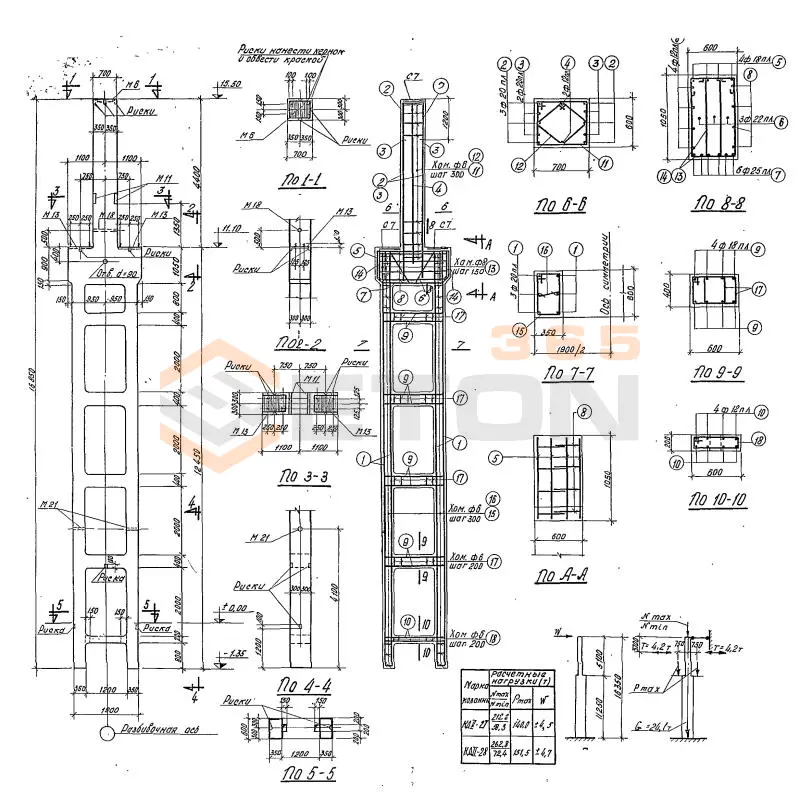 Колонны Серия КЭ 01-52 КД 2-27