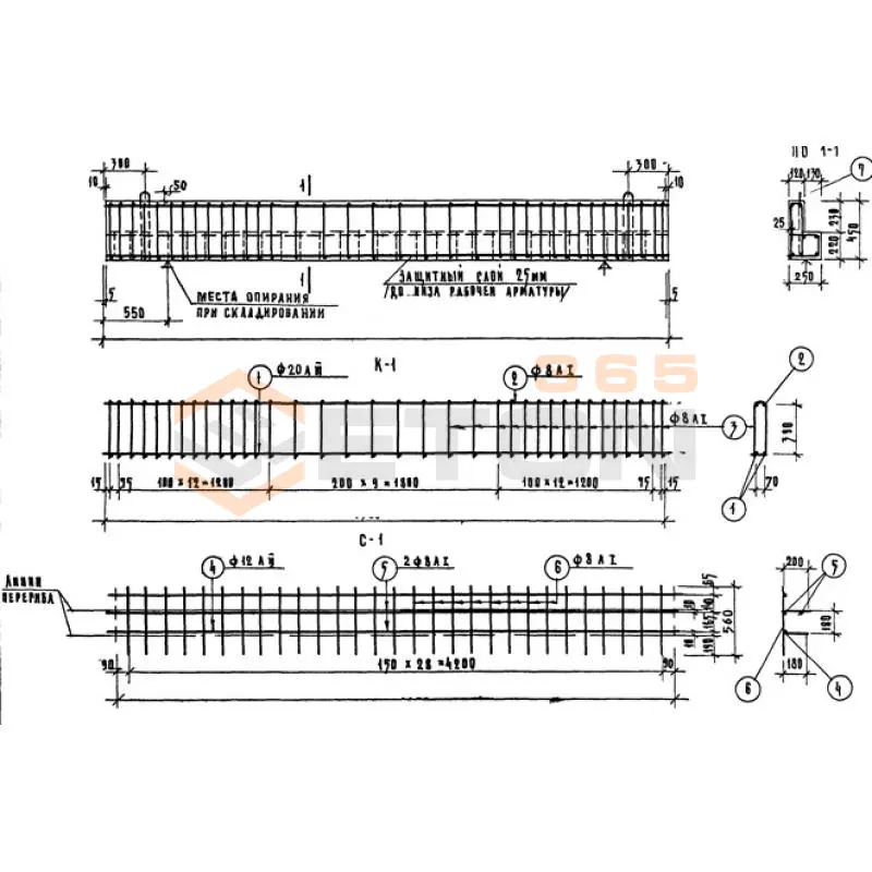 Перемычки Серия 86 и 85 ИП 45-25