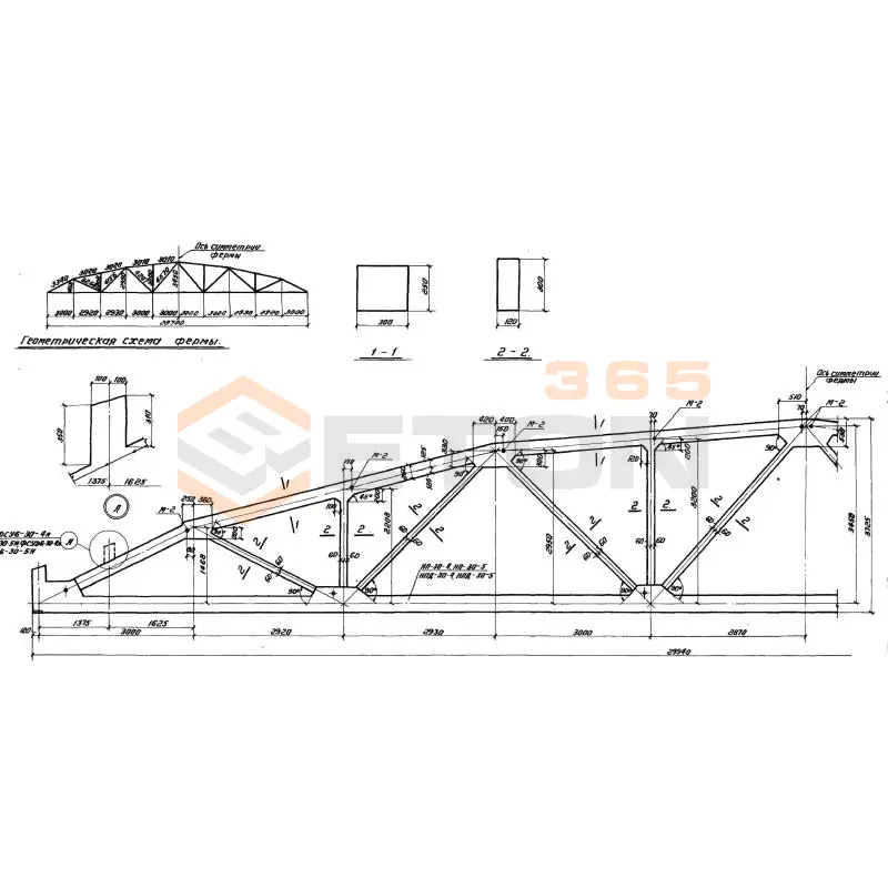 Фермы Серия ПК 01-27 ФСУД 6-30-5 а
