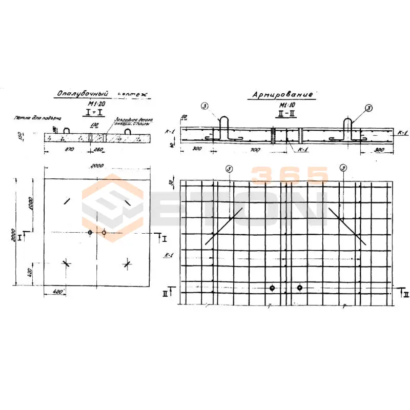 Плиты анкерные Серия 3.505-11 137598ФА 3 (3.505-11)