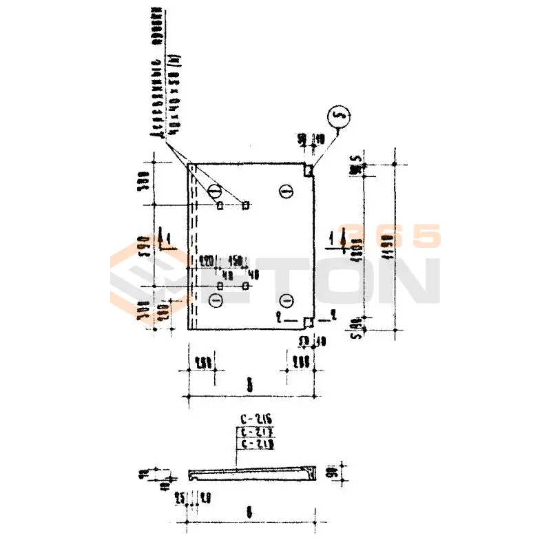 Плиты карнизные Серия ИИ 03-02 Альбом 18-64 КР 12-9