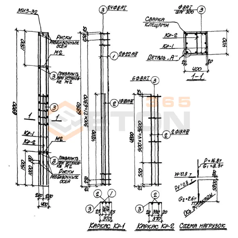 Колонны Серия 3.015-2 К 30-2 (3.015-2)