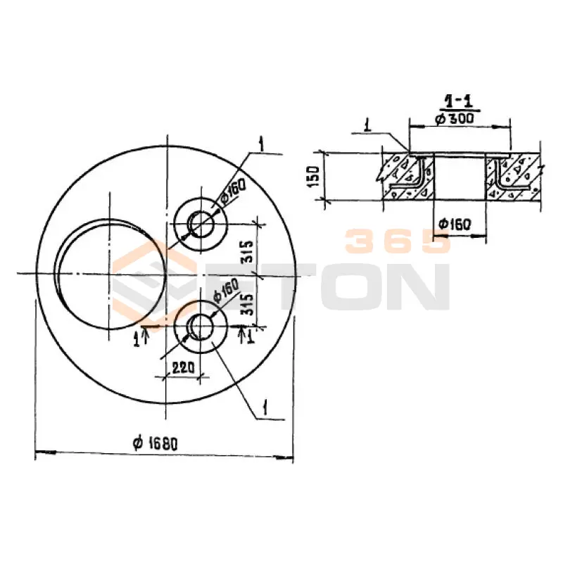 Плиты перекрытия ТП 902-2-356 КЦП 1-15-2 а (ТП 902-2-356)