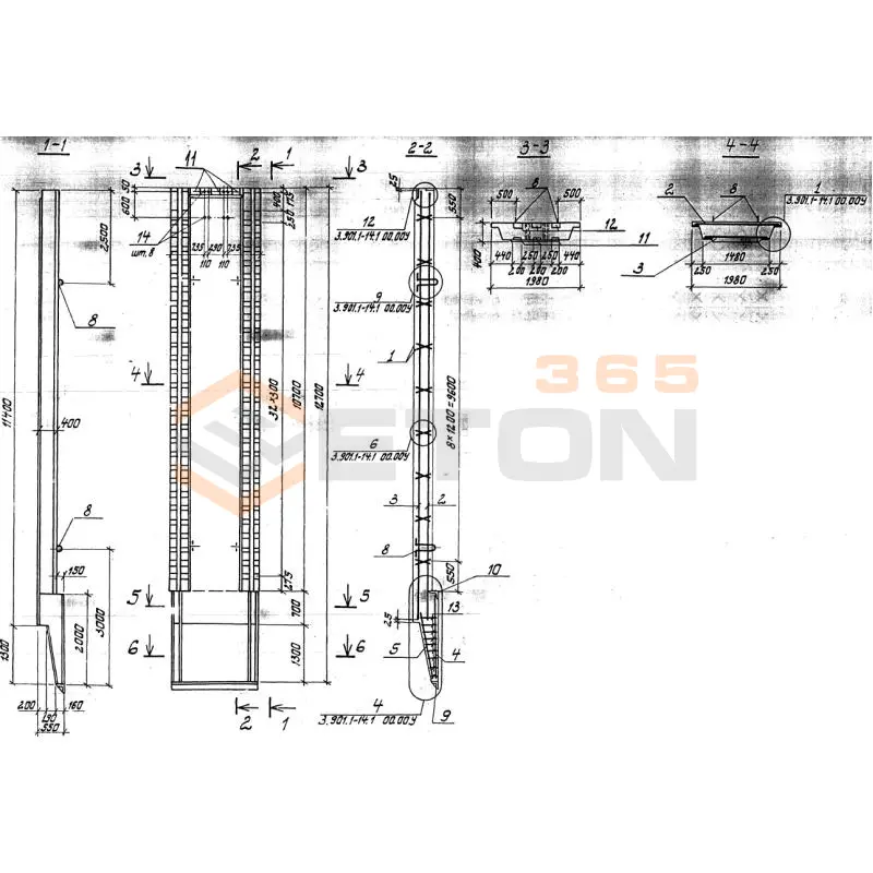 Панели стеновые Серия 3.901.1-14 2ПС 114-4-3 к-1 (3.901.1-14)