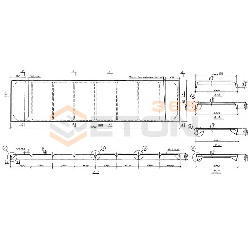Плиты ребристые Серия 1.465-3 П IАIIIв-4 к