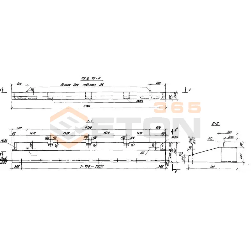 Панели карнизные Серия 1.432-14/80 ПК 6-75 п