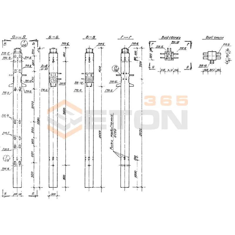 Колонны Серия ИИС 04-2 СКВ 2-28-51-3 а (ИИС 04-2)