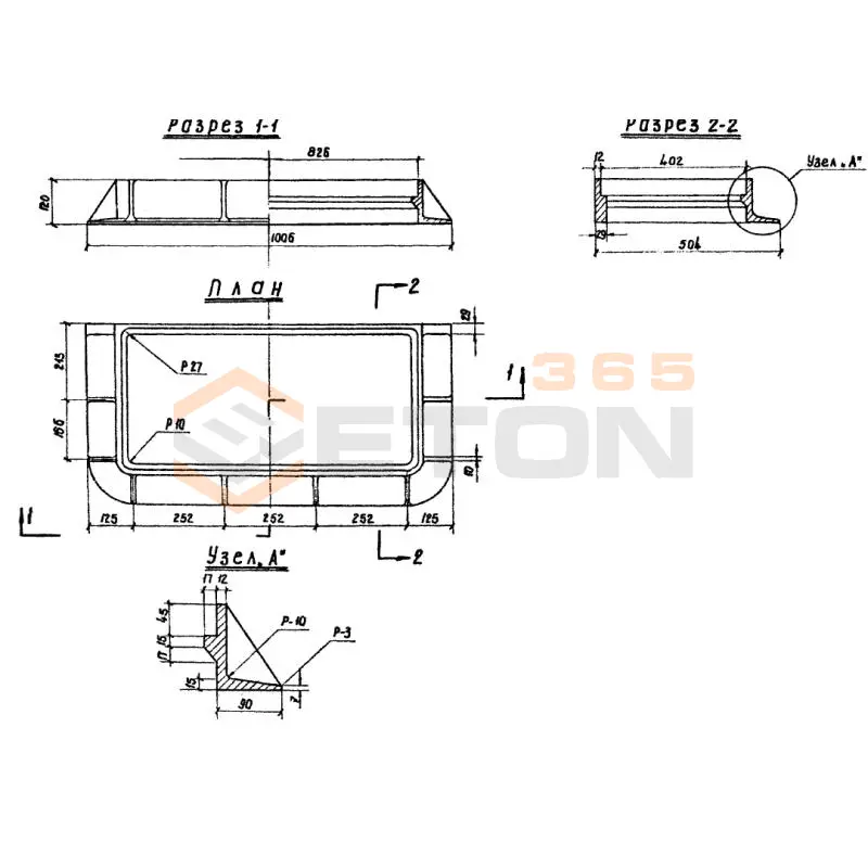 Люки чугунные для смотровых колодцев Альбом 819 Люк чугунный (Альбом 819)