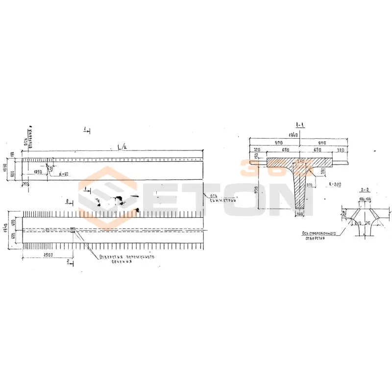 Балки пролетного строения ИНВ 34751-м Б 4-15 в (ИНВ 34751-м)