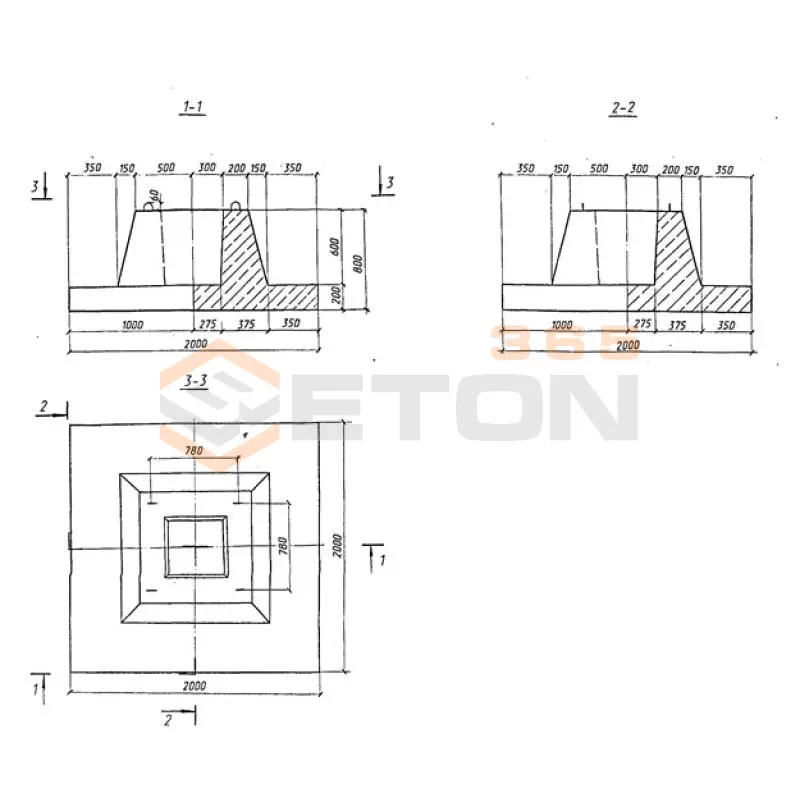 Блоки фундаментные Серия 3.501-180.95 ФБ