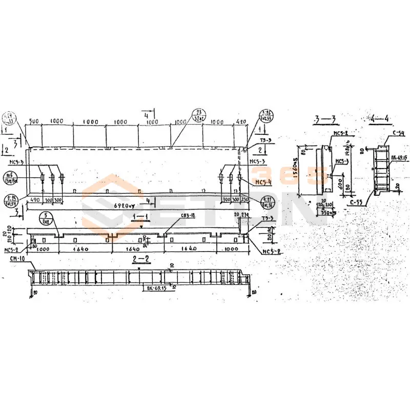Панели наружных стен Серия 1.232 КЛ-2 НР 2-69-15-35 (1.232 КЛ-2)