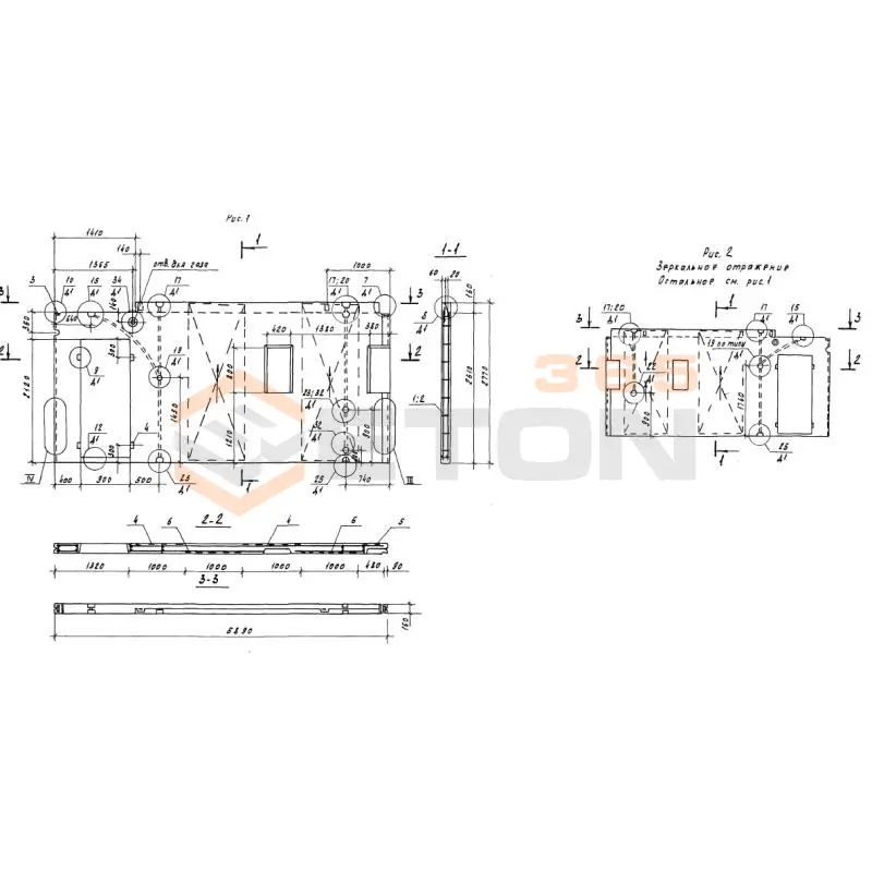 Панели внутренних стен Серия 97 5ВС 1-2 л-1