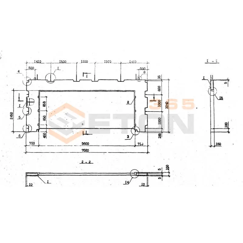 Панели внутренних стен Серия 1.090.1-2с ПВР 70-30-56-3 тс9 (1.090.1-2с)