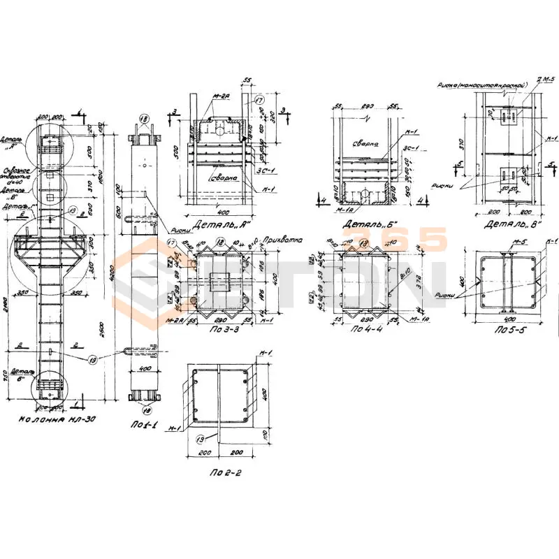 Колонны Серия МПЗ 01-01 КЛ 30 (МПЗ 01-01)