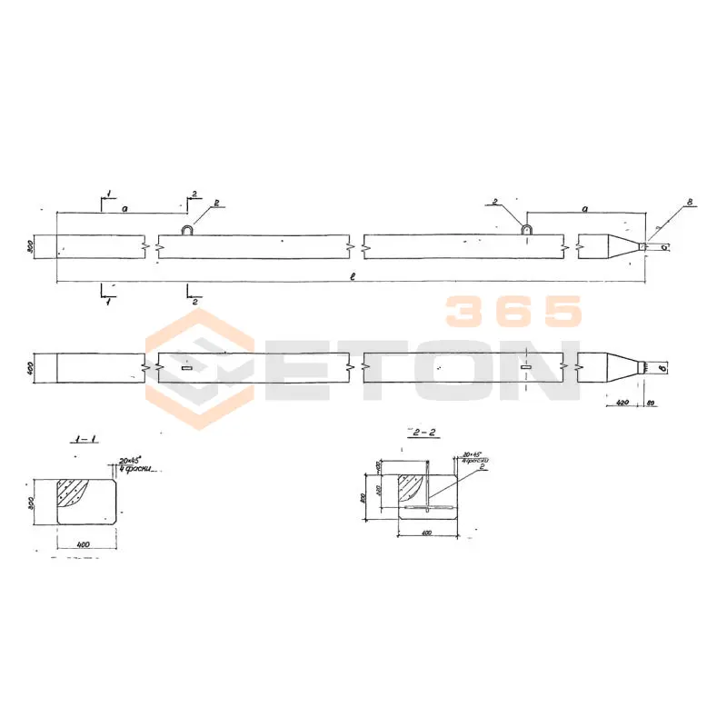 Сваи анкерные Серия 3.504.1-23 АС 50-30 с