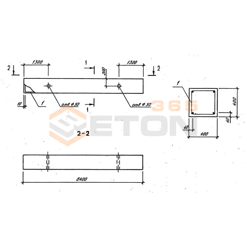 Балки обвязочные Серия 1.020.1-3пв БЛО 64-4 пв