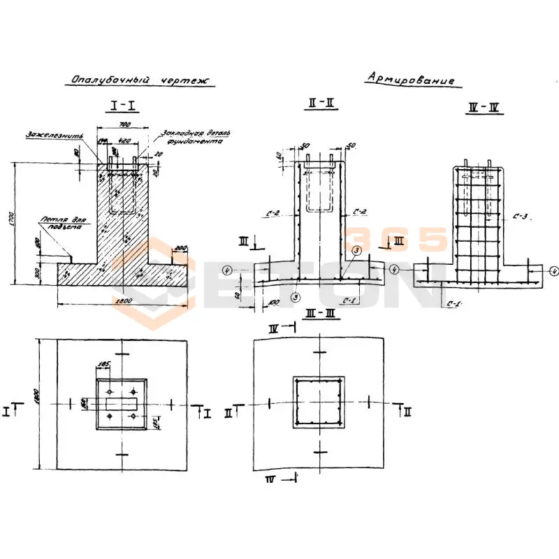 Фундаменты Серия 3.505-11 137598Ф 7 (3.505-11)