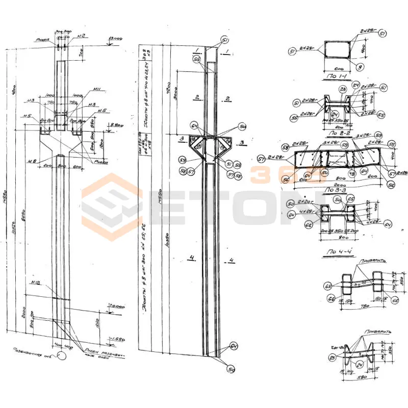 Колонны Серия КЭ 01-06 К III-16 (КЭ 01-06)