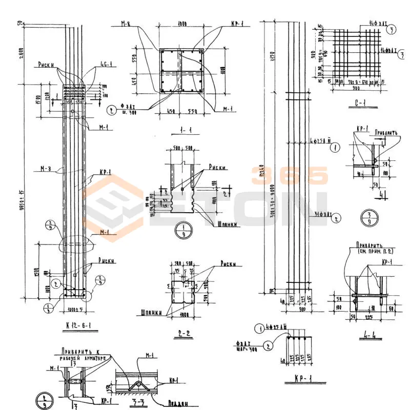 Колонны Серия ИС 01-09 К 12-6-1