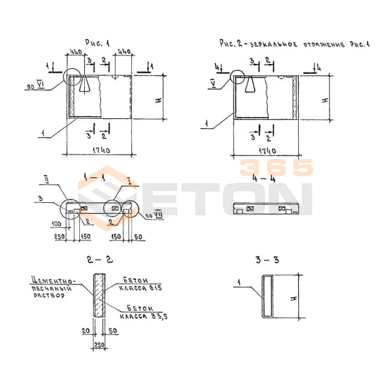 Панели стеновые двухслойные Серия 1.832.1-18.93 ПСД 15-9-25 уп