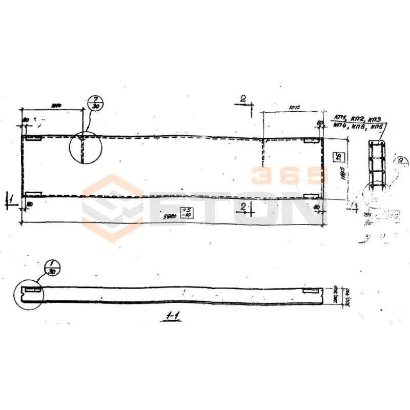 Панели стеновые Серия СТ 02-31 ПСЛ 40-2б-1,2-6 (СТ 02-31)