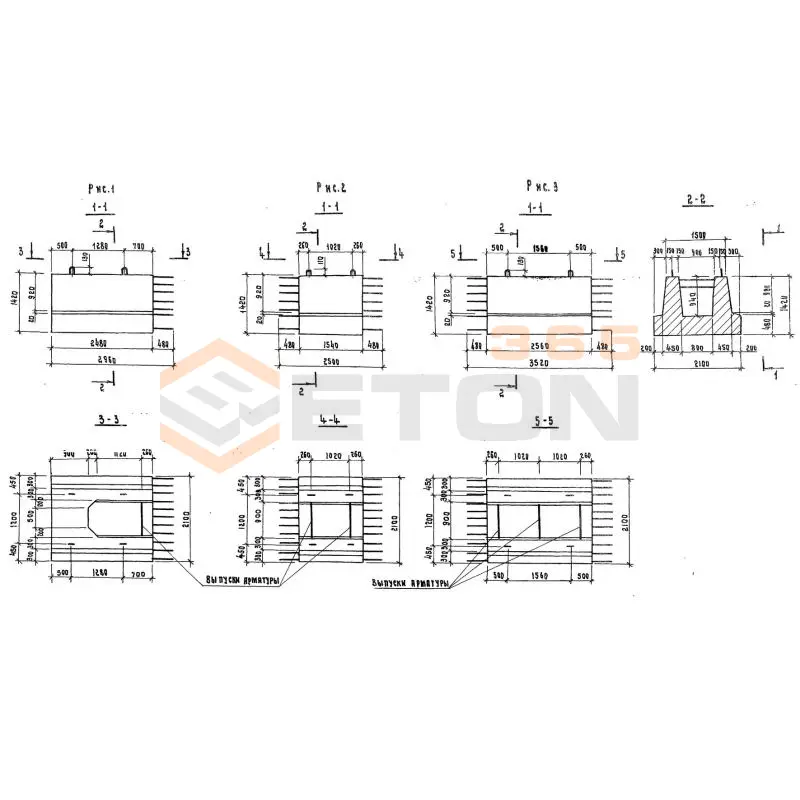 Блоки фундамента Серия 3.503-49 210ФК 1 (3.503-49)