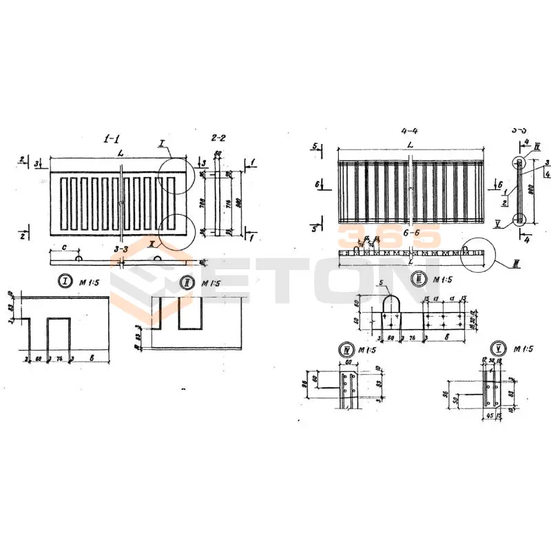 Панели ограждения ТПР 501-07-5.84 ПО 20 (ТПР 501-07-5.84)