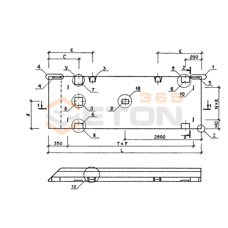 Панели стеновые трехслойные Серия 1.020-1 2ПС 28-21-3,0 тэ (1.020-1)