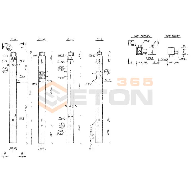 Колонны Серия ИИС 04-2 СКН 3-24-42-3 а (ИИС 04-2)