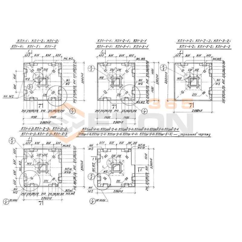 Капители Серия 1.420.1-14 КП 1пр-6-4 (1.420.1-14)