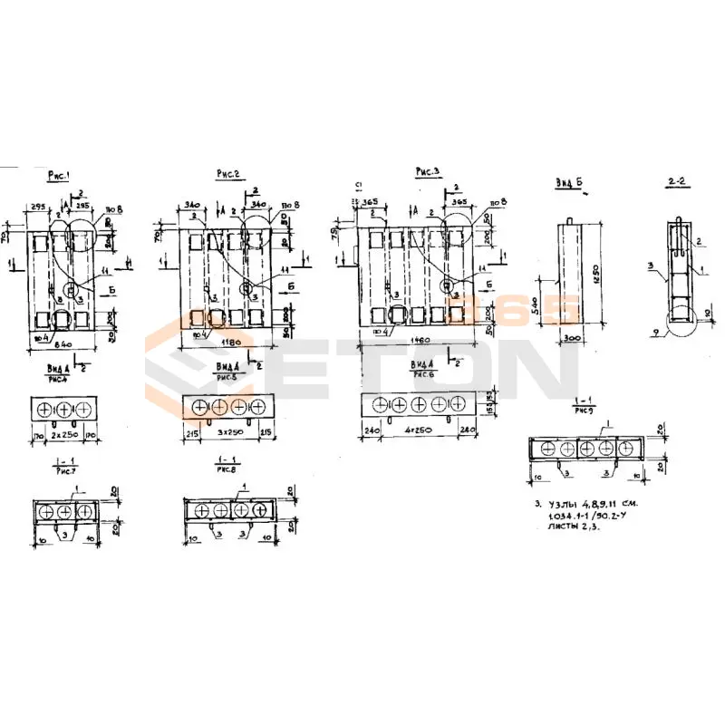 Блоки вентиляционные крышные Серия 1.034.1-1/90 ВК 13-12-30