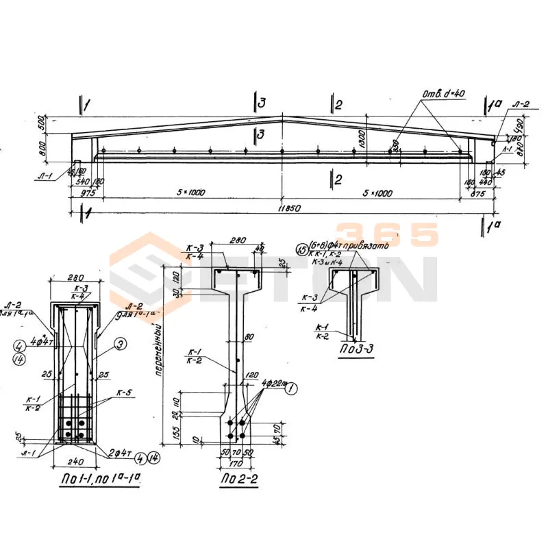 Балки Серия ПК 01-06 Б 6-12-3