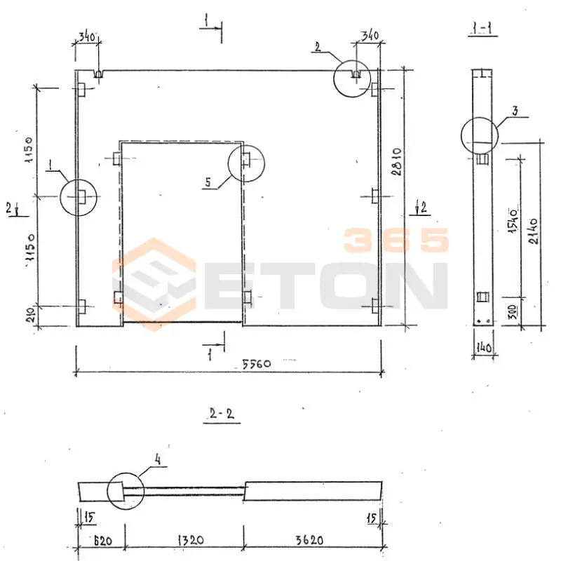 Диафрагмы жесткости плоские серия 1.020-1/87 ( 1.020.1-7, 1.020-1/83, ИИ 04-1, 1.020.1-3пв ) 1ДП 56-28