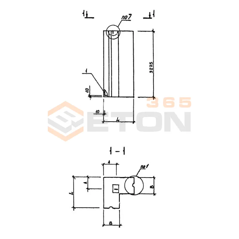 Панели однослойные самонесущие Серия 1.232.1-8 ПССУ 5,5-33-3,5 п (1.232.1-8)