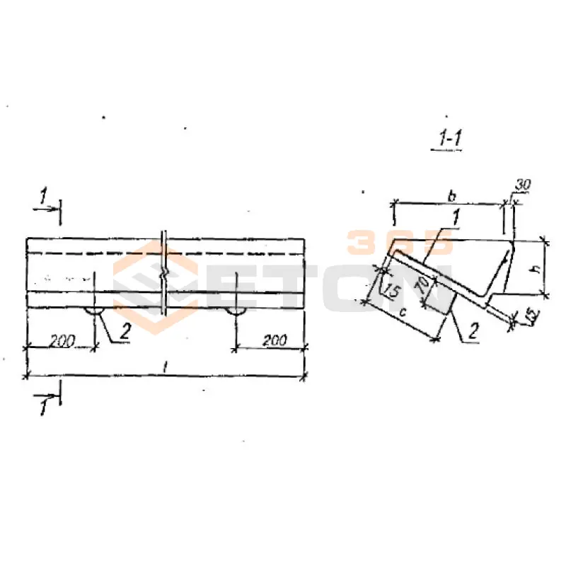 Лестничные ступени основные Серия Б1.055.1-1.01 ЛС 15-3 (Б1.055.1-1.01)