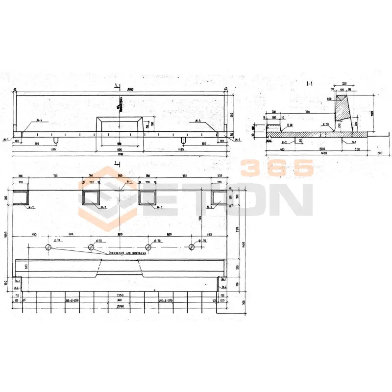 Блоки тротуарные Серия 3.503-12 Т 1-0,75