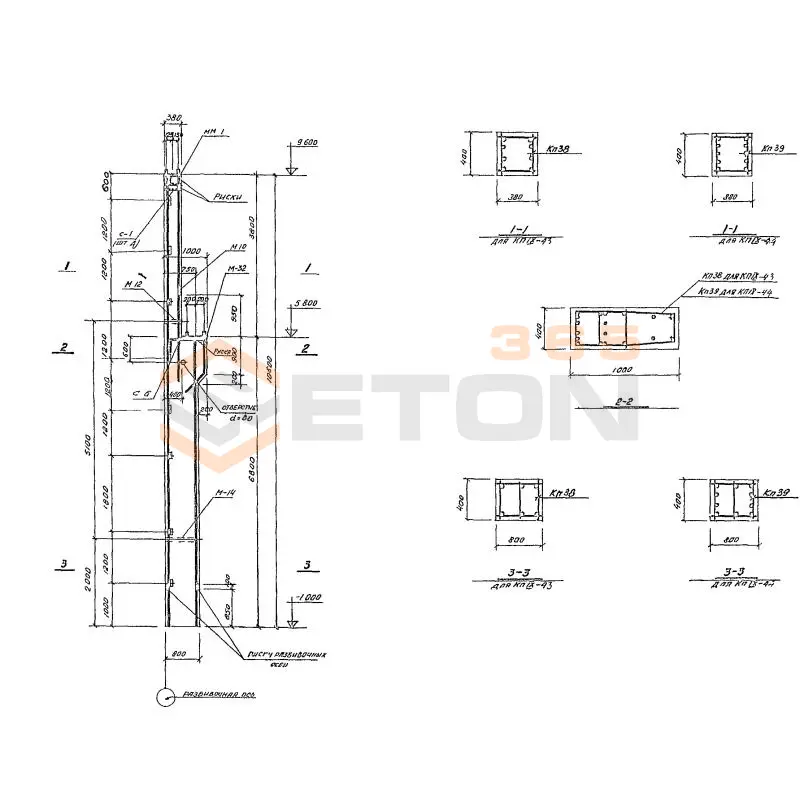 Колонны Серия КЭ 01-49 КП 9-43