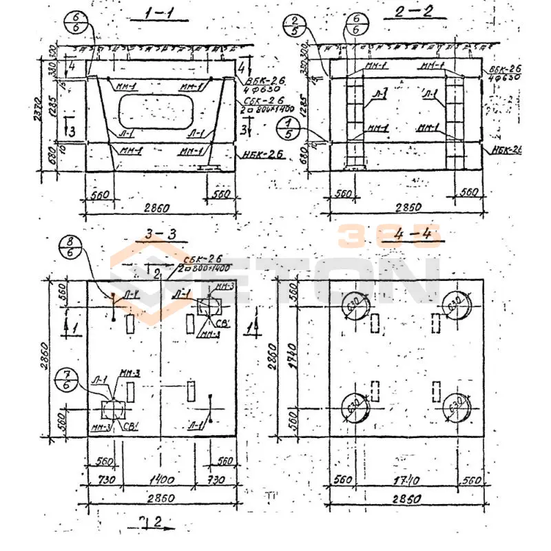 Камеры тепловые Серия 3.903 КЛ-13 Камера 2,6-2,6-2,0