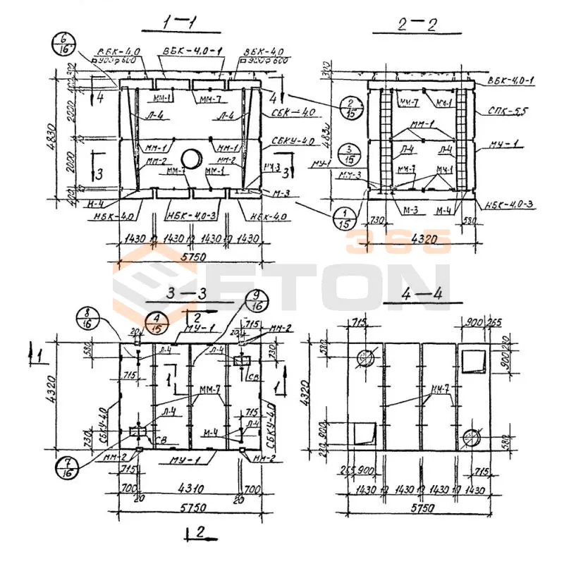 Камеры тепловые Серия 3.903 КЛ-13 Камера 4,0-5,5-4,0