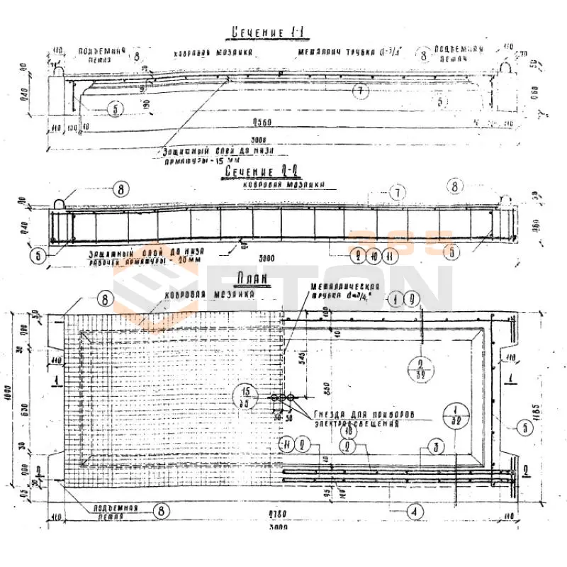 Лестничные площадки Альбом НК 33-07 ЛП 28-14 (Альбом НК 33-07)