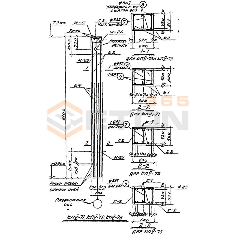 Колонны Серия КЭ 01-49 КП 5-71