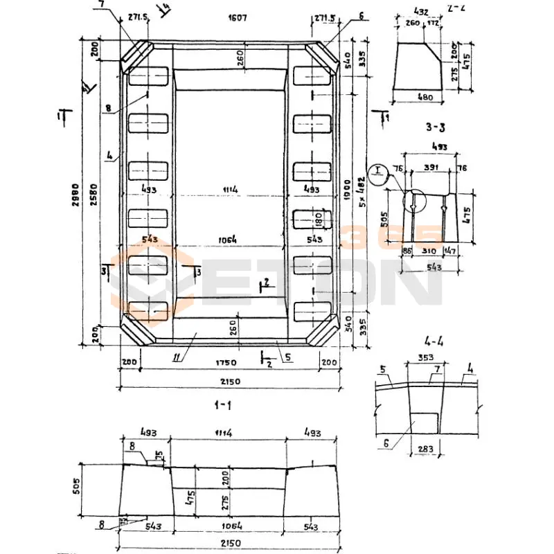 Ригели ТПР 709-09-29.84 РЭ 1 (ТПР 709-09-29.84)
