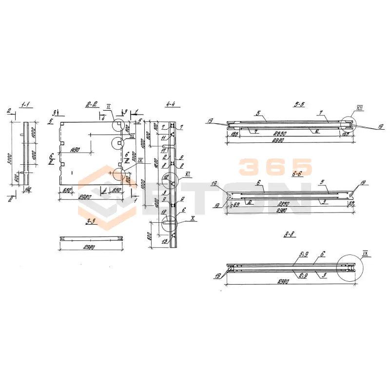 Панели стеновые плоские Серия 3.900.1-10 ПС 2-30 к у