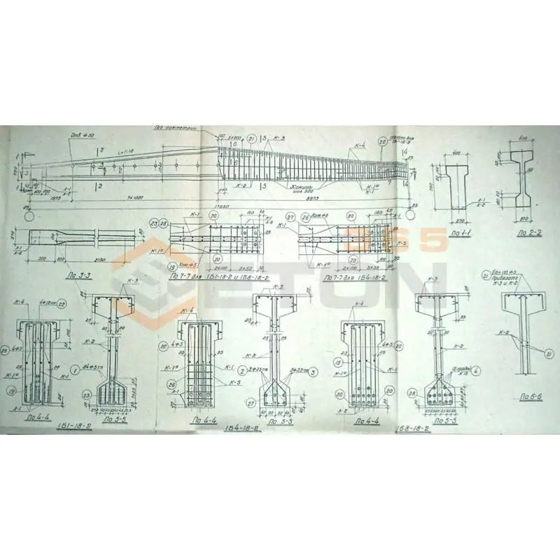 Балки Серия ПК 01-06 1Б 1-18-2